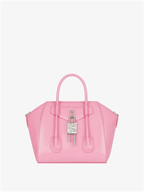 givenchy mini bag pink|givenchy mini antigona lock denim tote bag.